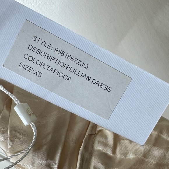 NWT Ronny Kobo Lillian Tapioca Zebra Silk Blend Puff Sleeve Mini Dress Size XS - Picture 16 of 17